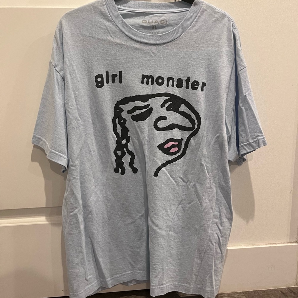 XL Light Blue 'Girl Monster' T-Shirt
